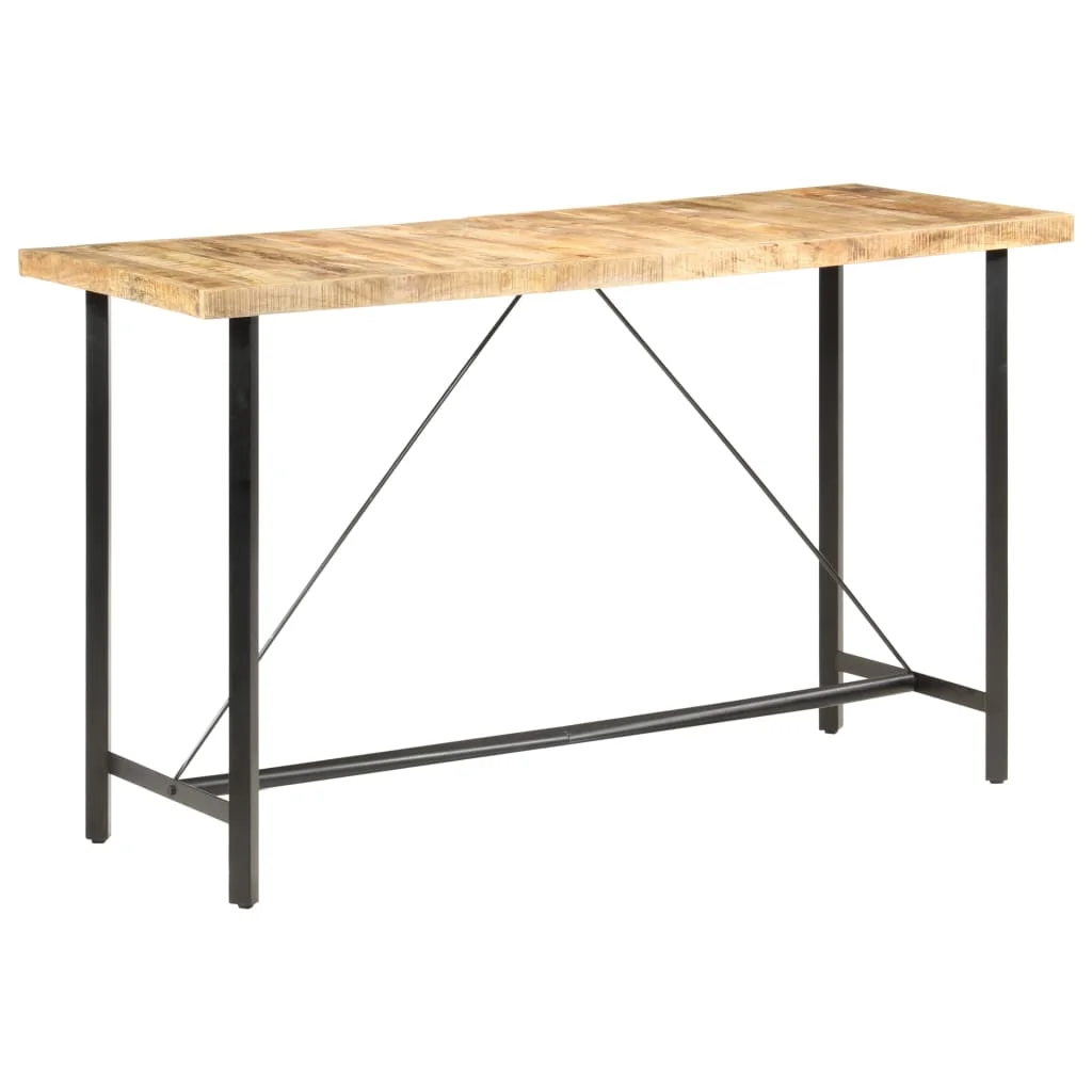 Barový stôl 180x70x107 cm surové mangovníkové drevo