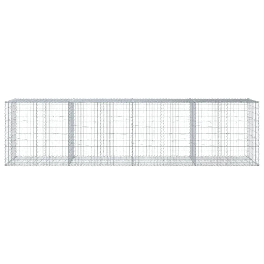 Gabiónový kôš s krytom 400x100x100 cm pozinkované železo