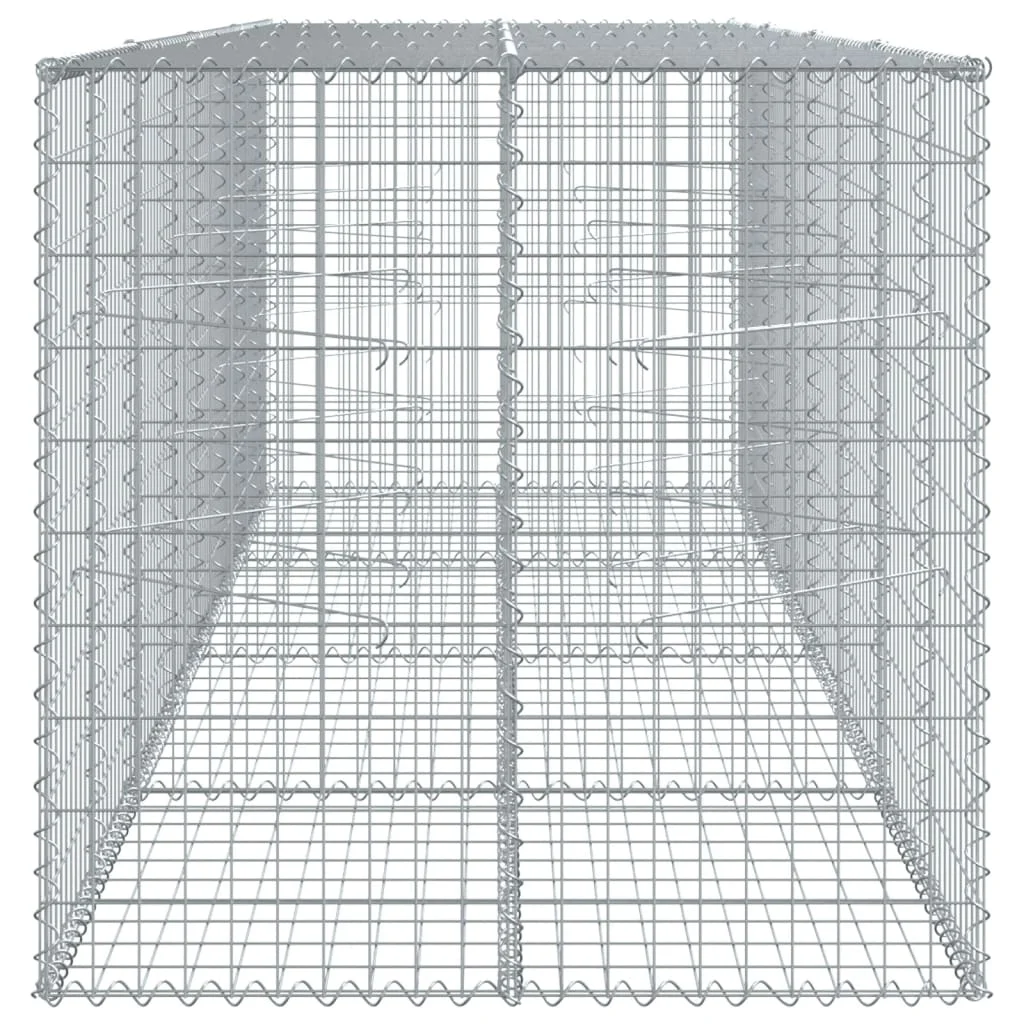 Gabiónový kôš s krytom 400x100x100 cm pozinkované železo