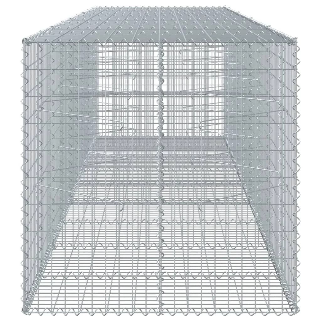 Gabiónový kôš s krytom 450x100x100 cm pozinkované železo