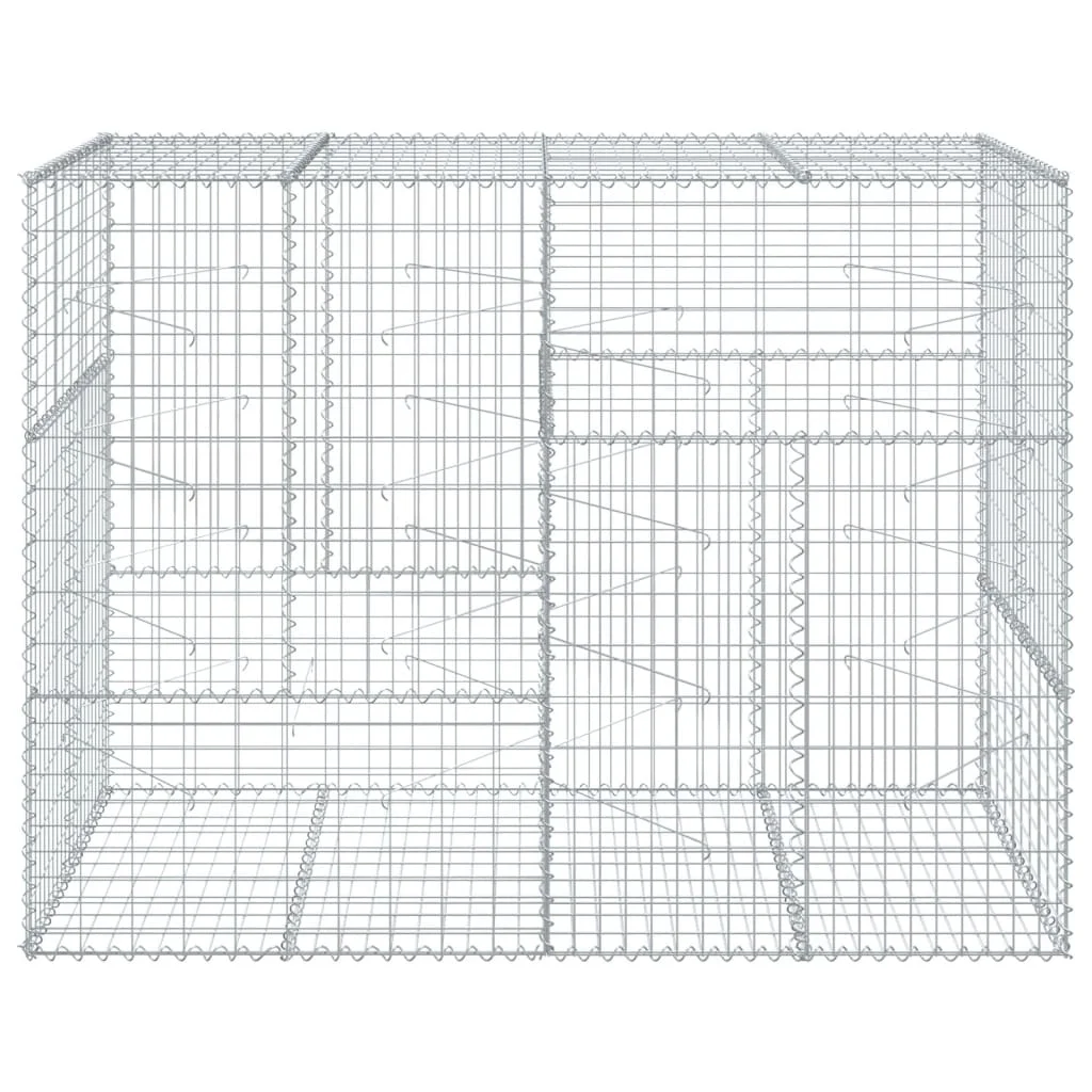 Gabiónový kôš s krytom 200x100x150 cm pozinkované železo