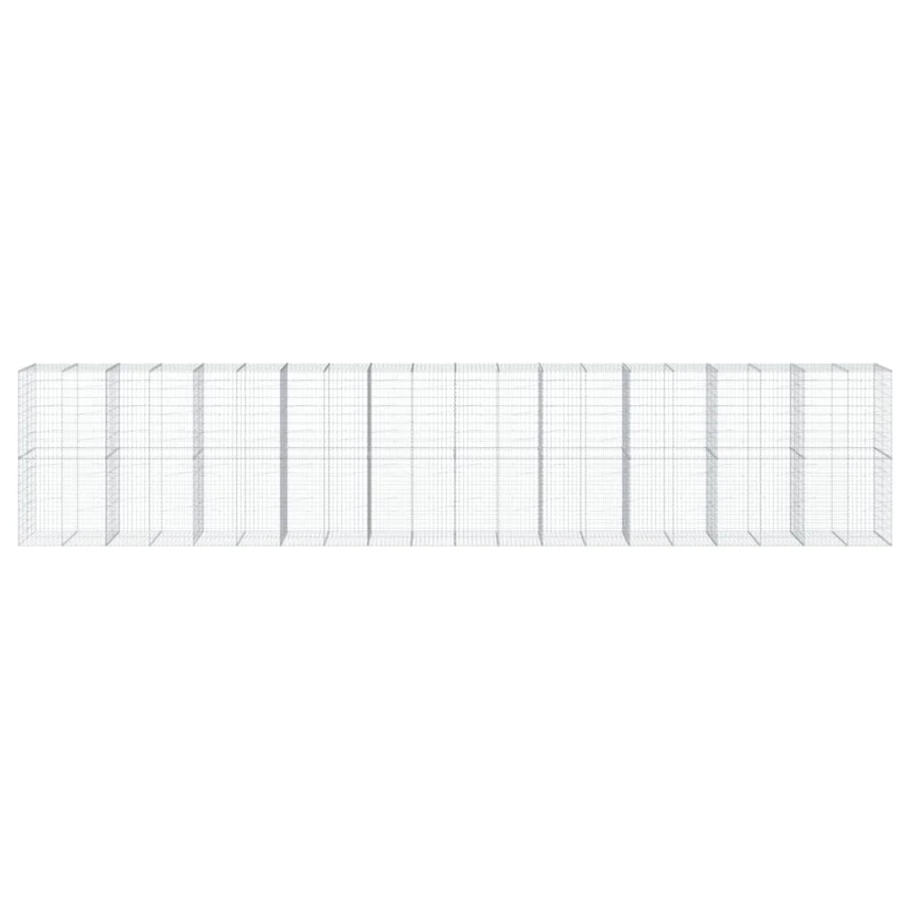 Gabiónový kôš s krytom 1000x100x200 cm pozinkované železo