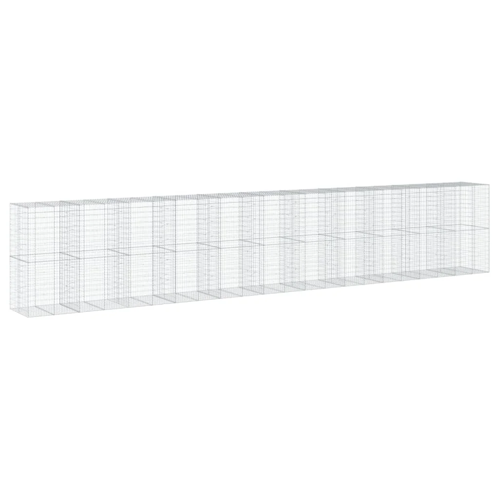Gabiónový kôš s krytom 1100x100x200 cm pozinkované železo