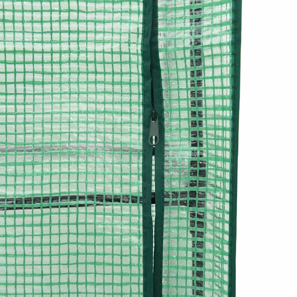 Záhon s krytom na skleník ratanový vzhľad 80x40x138 cm