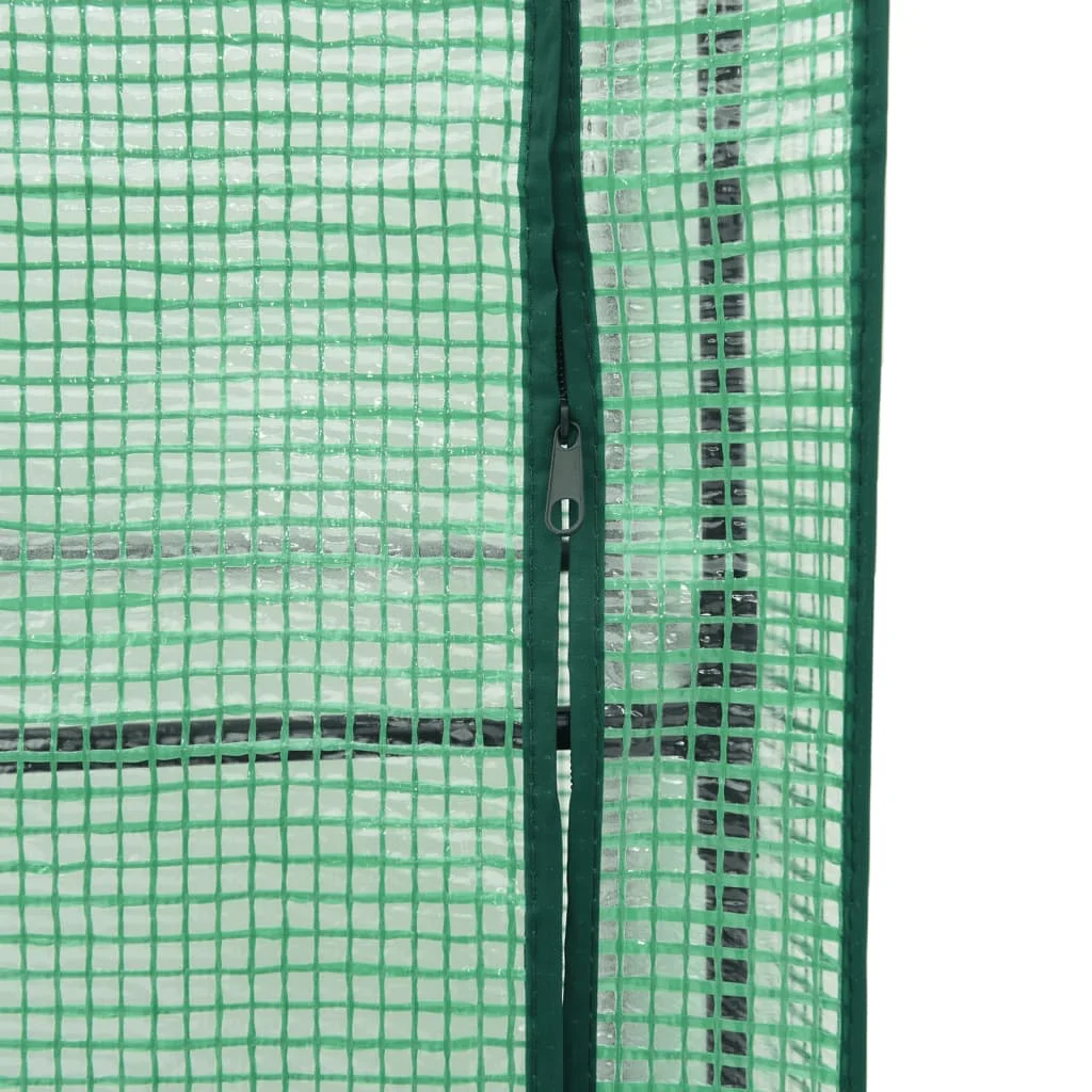 Záhon s krytom na skleník ratanový vzhľad 40x40x139 cm