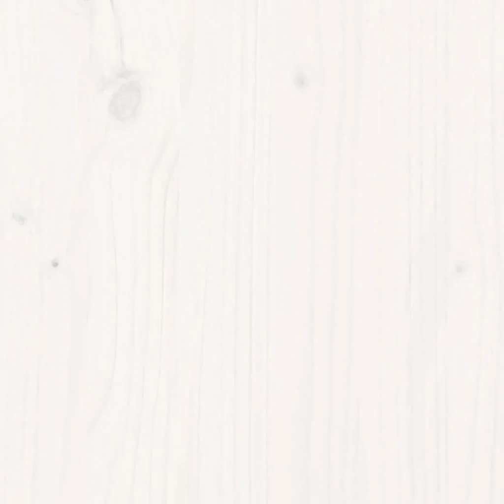 Záhradné kvetináče 2 ks biele borovicový masív