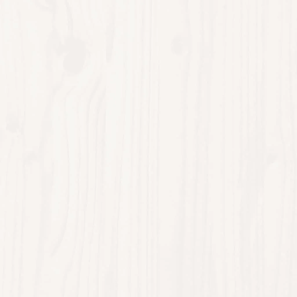 Záhradné kvetináče 2 ks biele borovicový masív