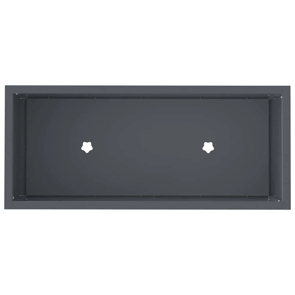 Zvýšený záhradný kvetináč Antracit 60 x 26 x 45 cm Oceľ