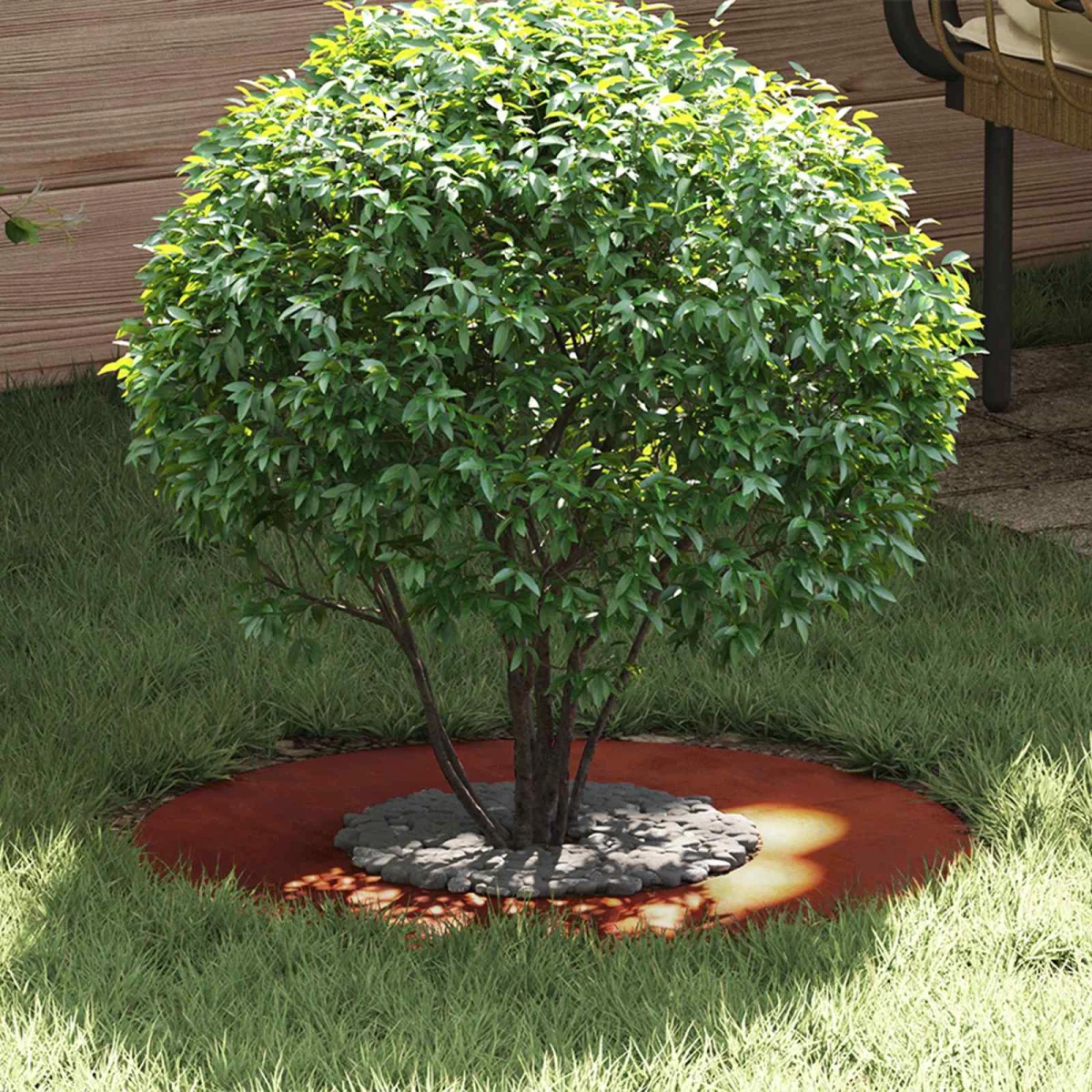 vhodný pre ploché stromové krúžky 5 pcs Hnedá Ø30 / 60 cm