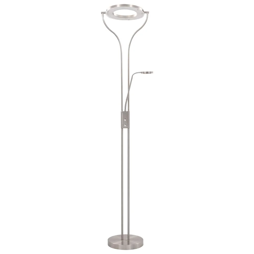 Stojanová lampa 18 W, strieborná 180 cm, stmievateľná