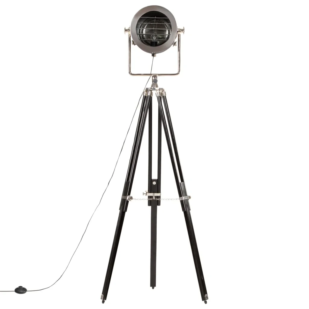 Lampa na statíve čierna 171 cm mangovníkový masív     