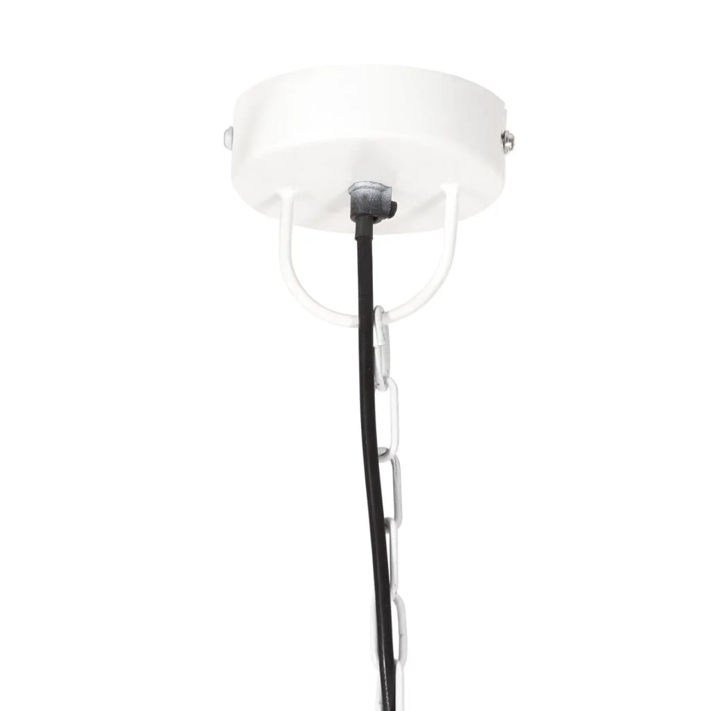 Industriálna závesná lampa 25 W biela 42 cm okrúhla E27