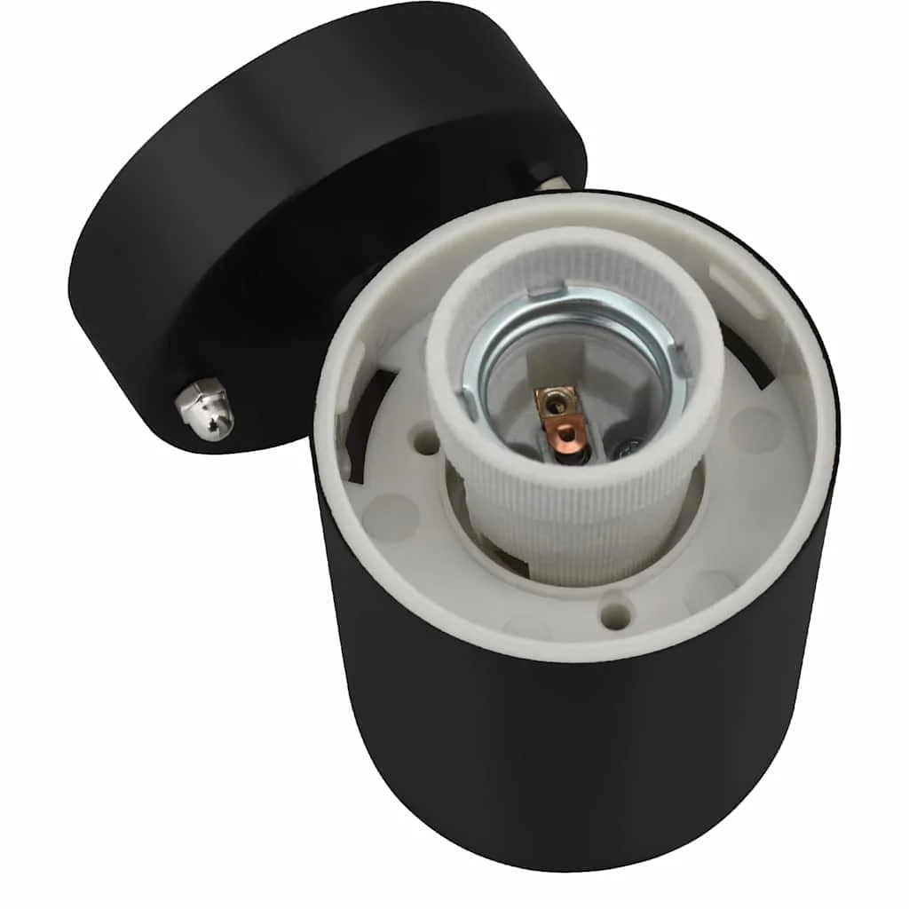 Vonkajšie nástenné svetlá 2 pcs Čierna 12 x 7.5 x 27 cm