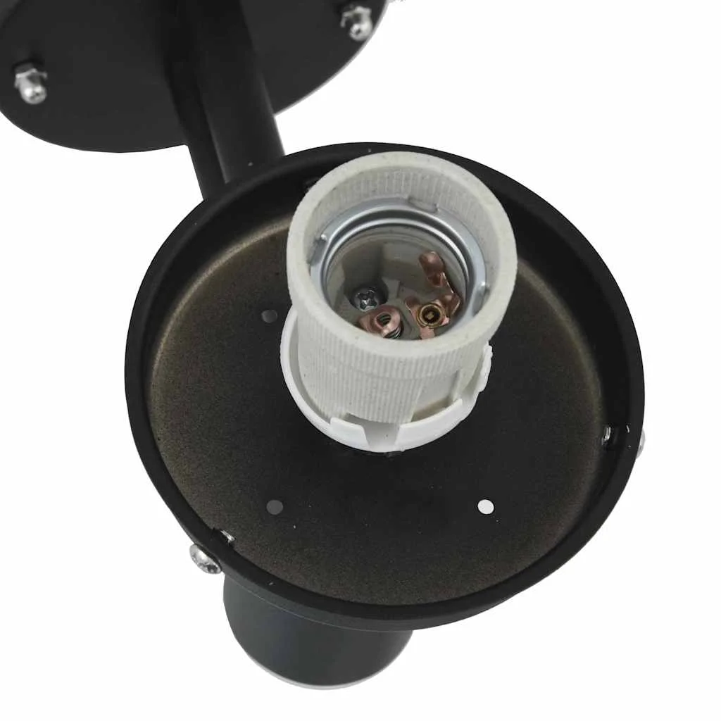 Exteriérové nástenné svietidlo 2 pcs Čierna 28 x 25 x 38 cm