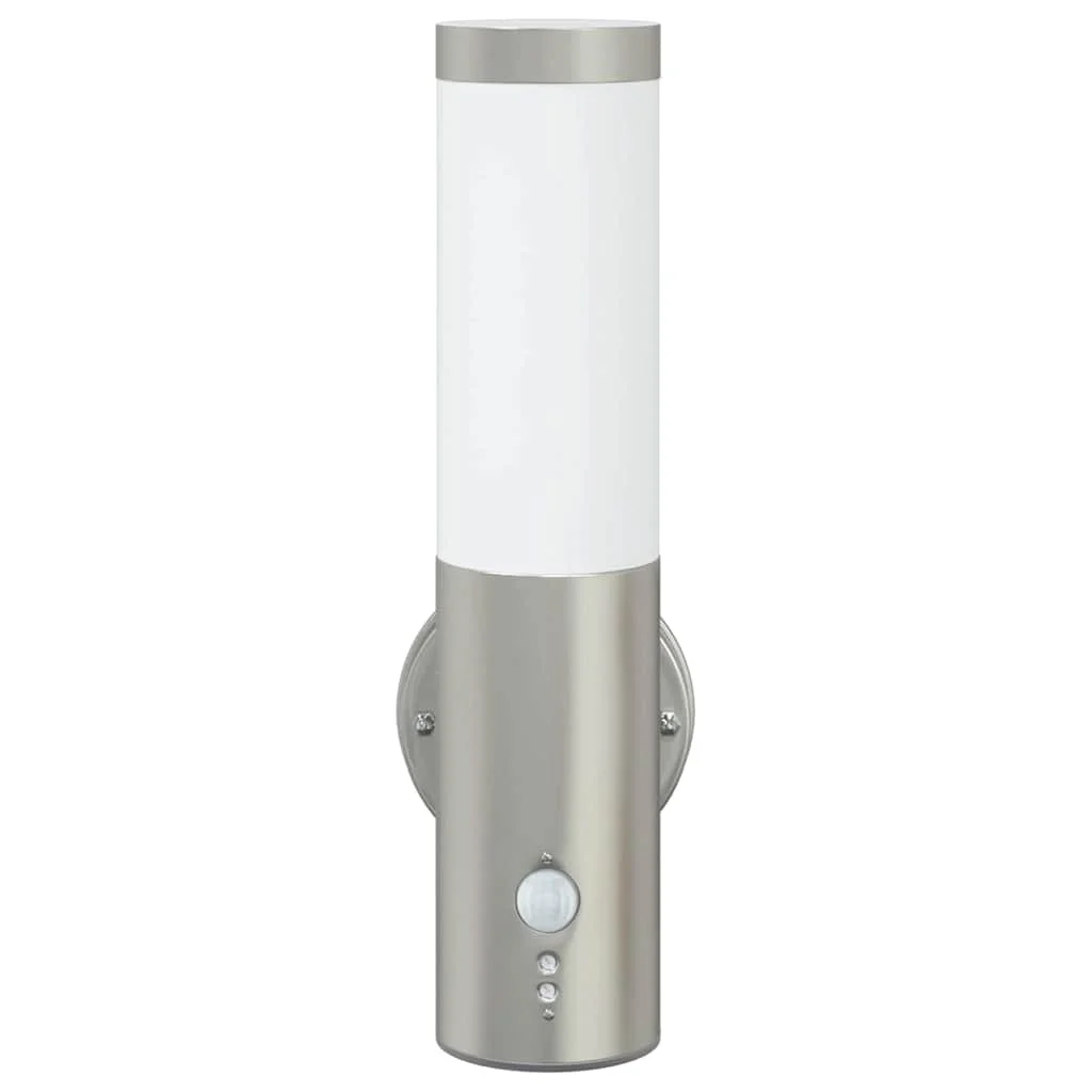 Exteriérové nástenné svietidlo Strieborná 15 x 7,5 x 33 cm