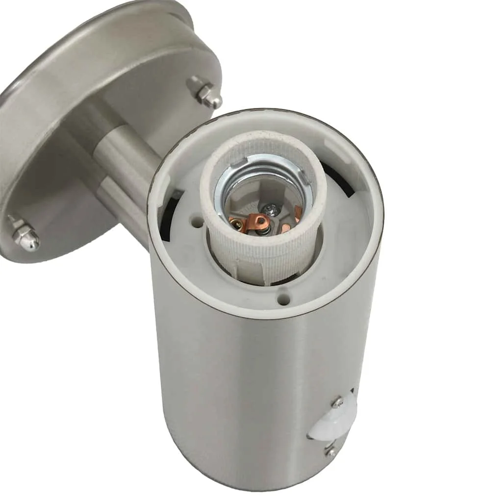 Exteriérové nástenné svietidlo Strieborná 15 x 7,5 x 33 cm