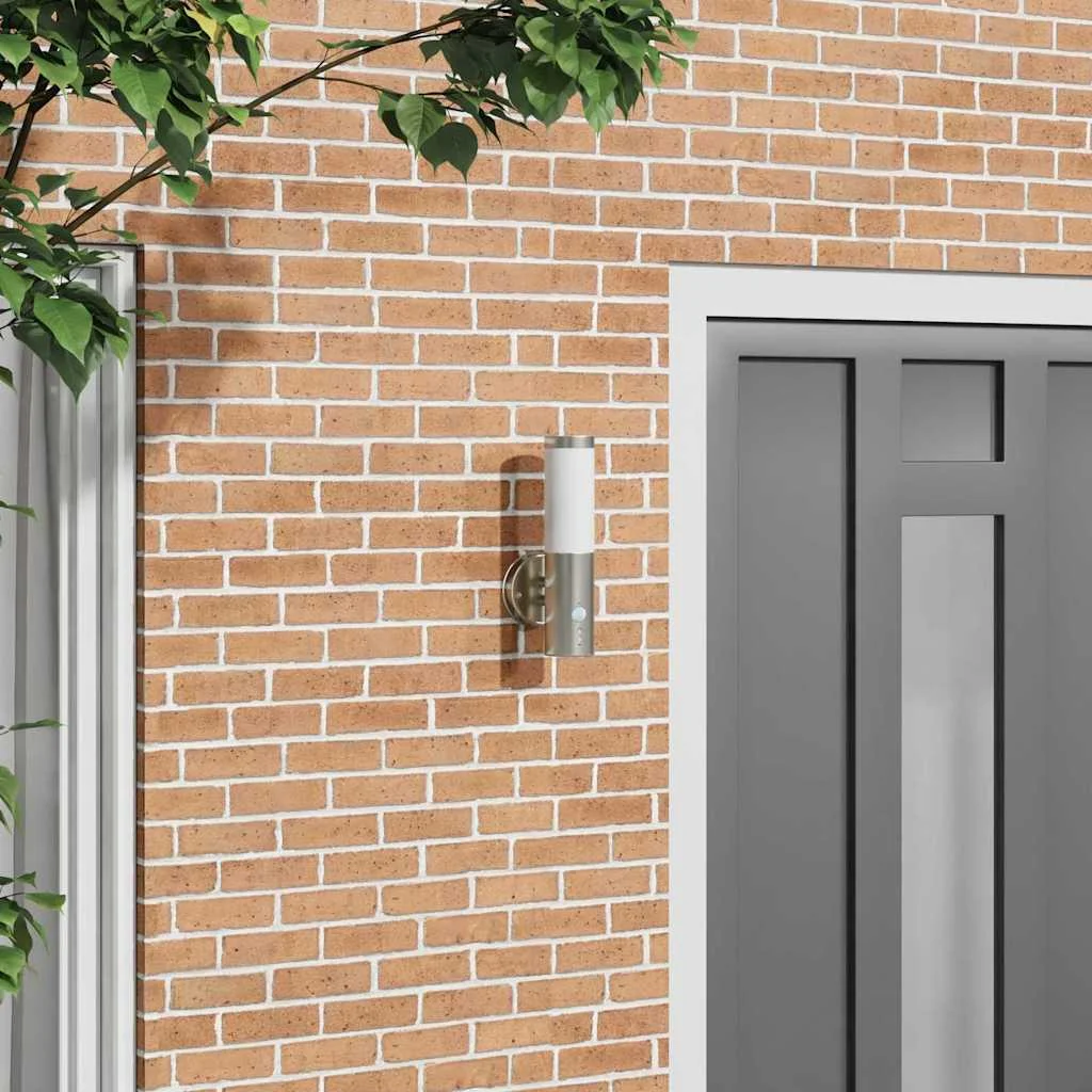 Exteriérové nástenné svietidlo Strieborná 15 x 7,5 x 33 cm