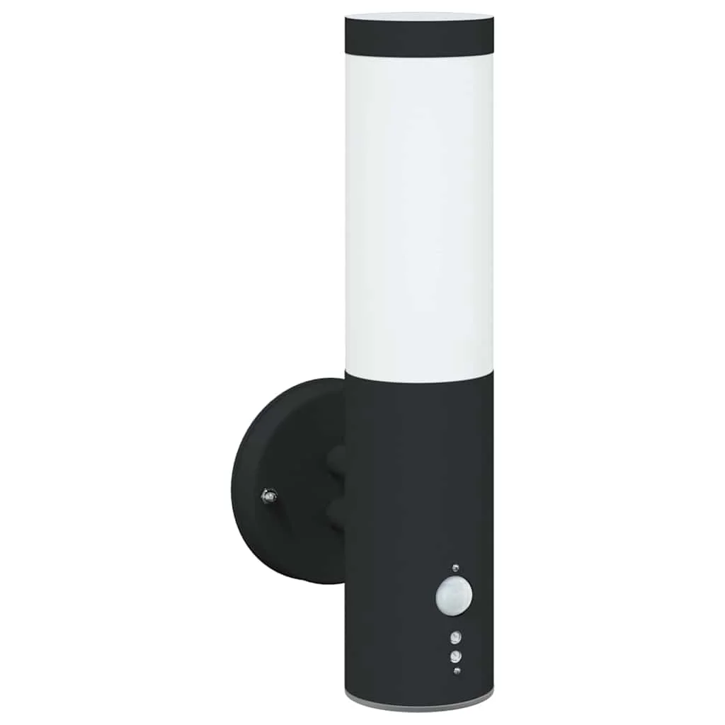 Exteriérové nástenné svietidlo Čierna 15 x 7,5 x 33 cm