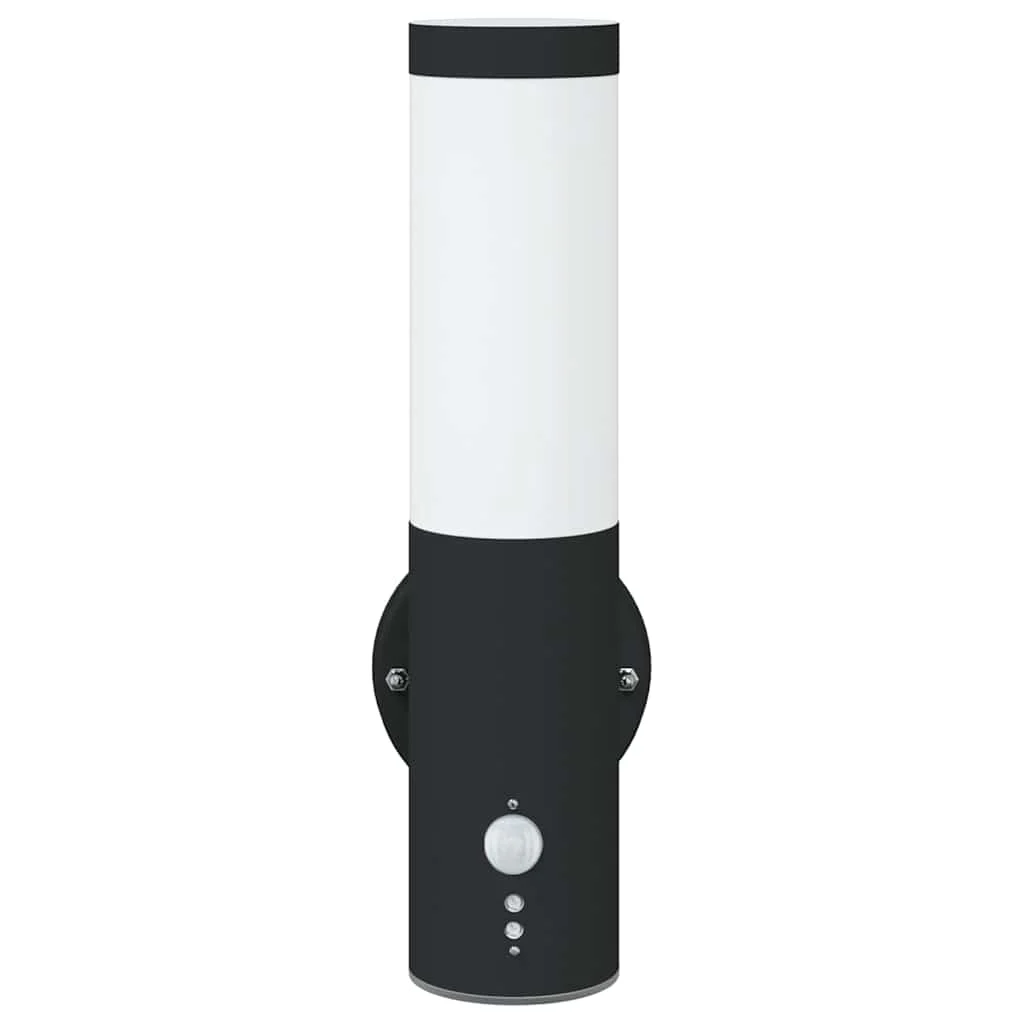 Exteriérové nástenné svietidlo Čierna 15 x 7,5 x 33 cm