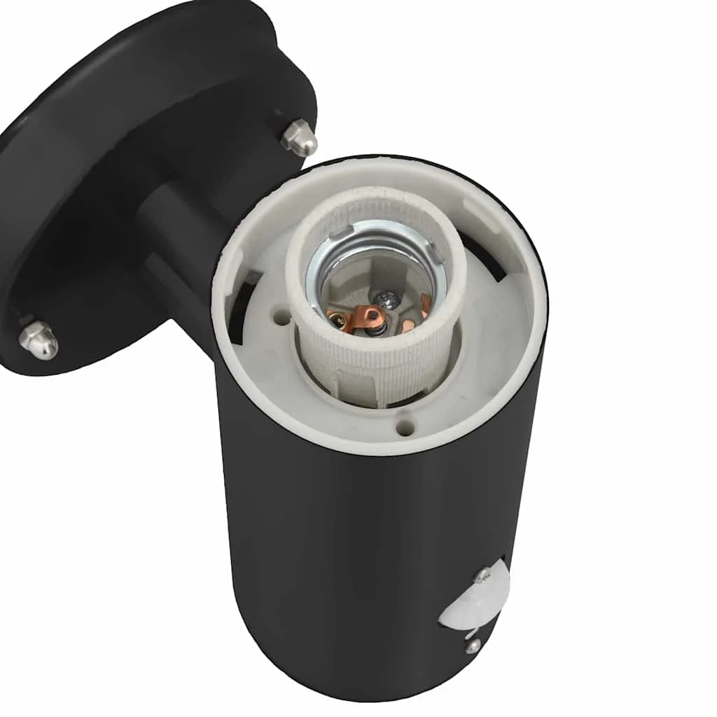 Exteriérové nástenné svietidlo Čierna 15 x 7,5 x 33 cm