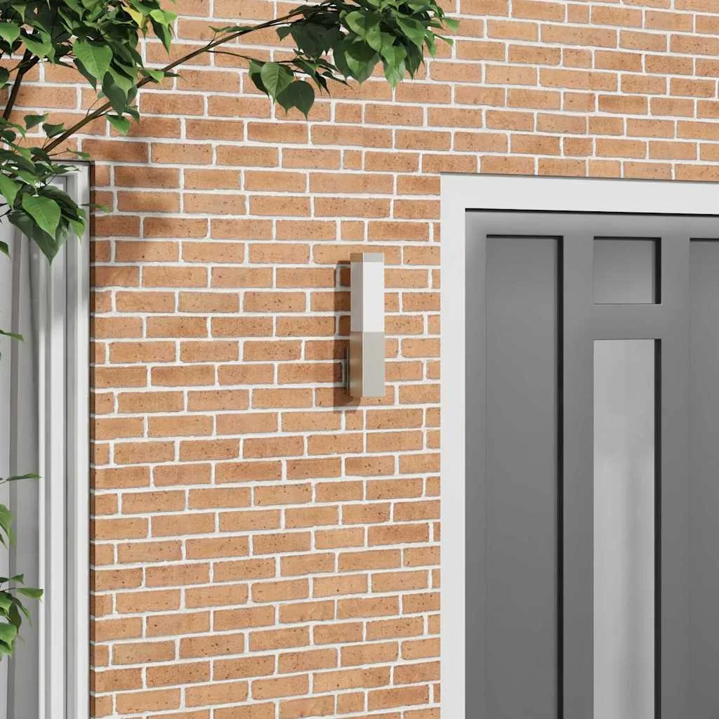 Exteriérové nástenné svietidlo Strieborná 10,5 x 6 x 33 cm