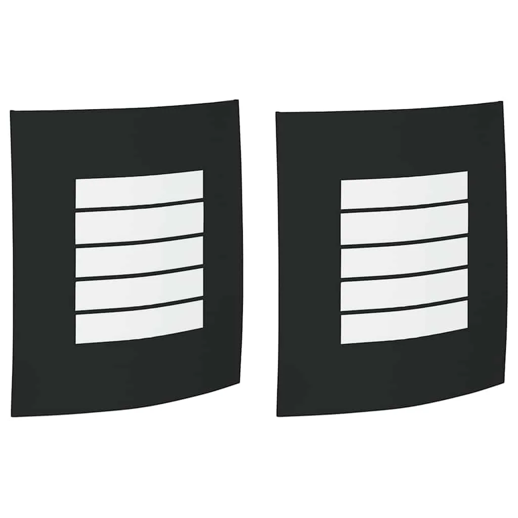 Exteriérové nástenné svietidlo 2 pcs Čierna 23.5 x 9 x 26 cm