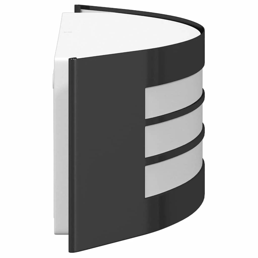 Exteriérové nástenné svietidlo 2 pcs Čierna 32 x 10 x 10 cm