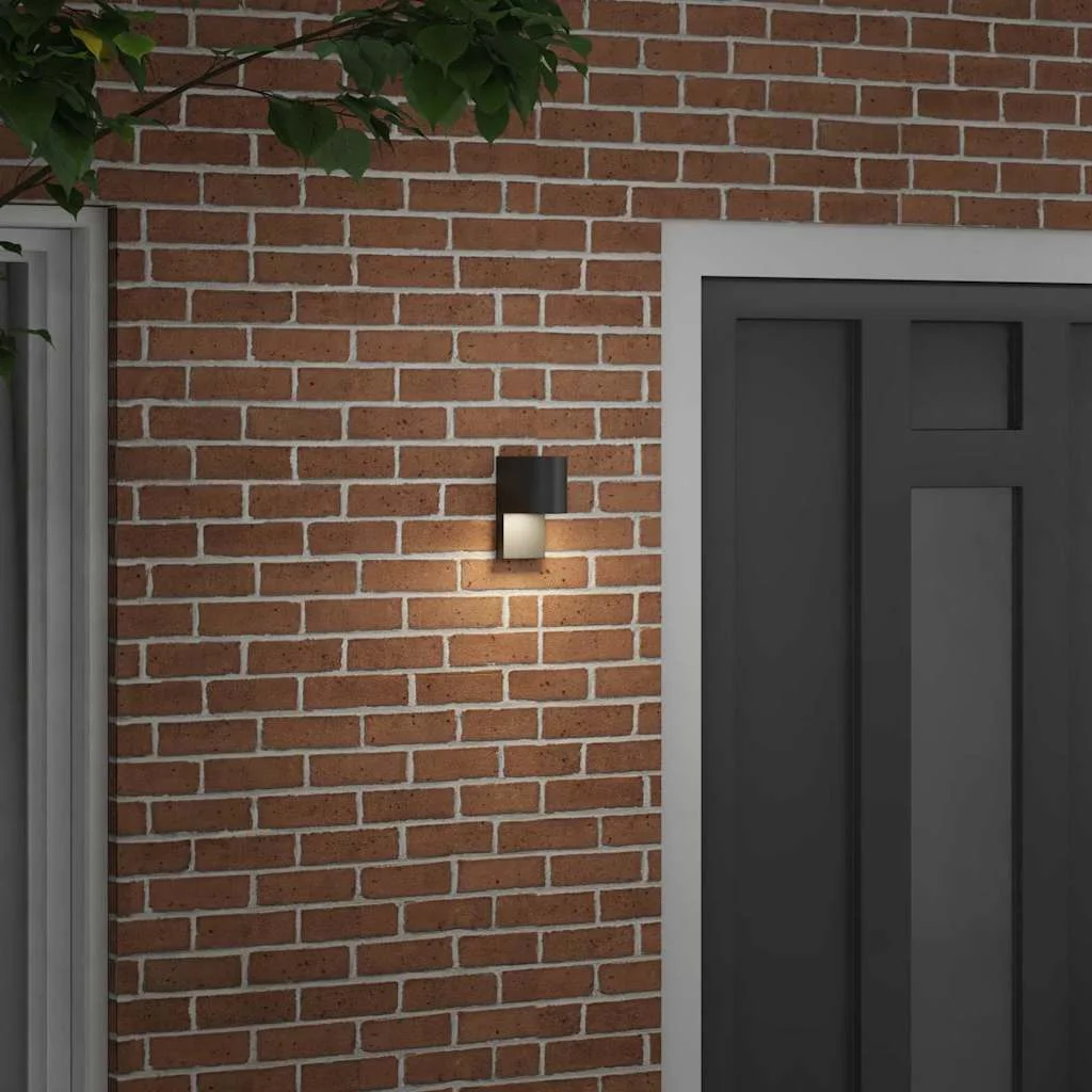 Exteriérové nástenné svietidlo Čierna 12 x 7 x 15 cm