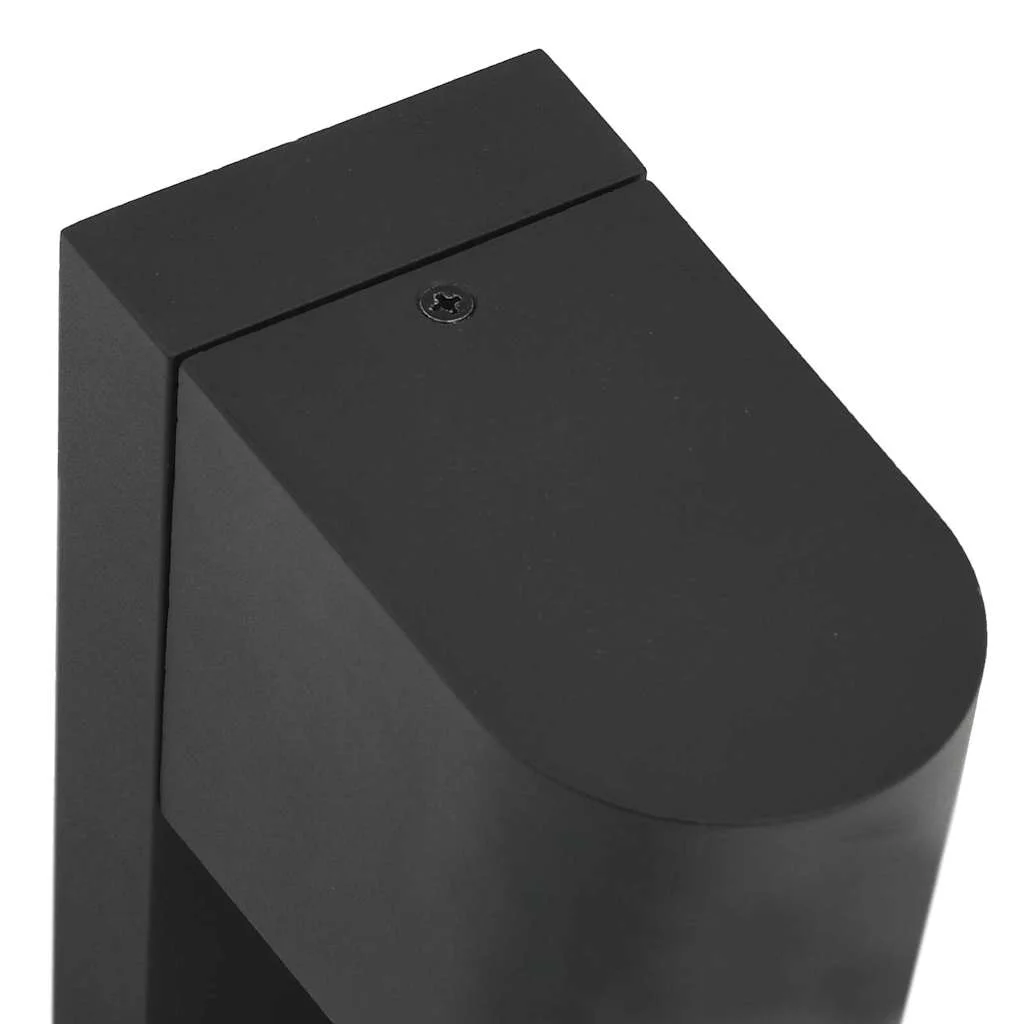 Exteriérové nástenné svietidlo 2 pcs Čierna 12 x 7 x 15 cm