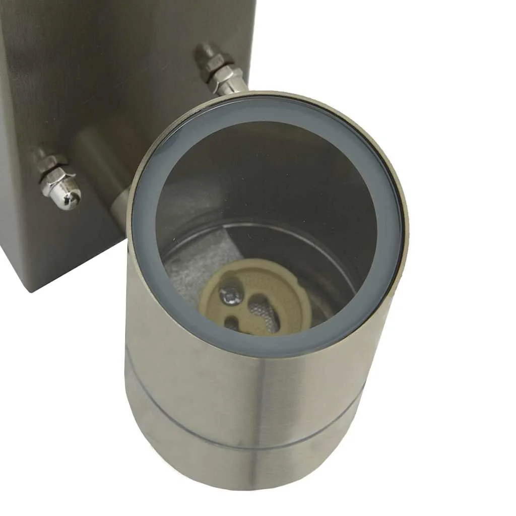 Exteriérové nástenné svietidlo 2 pcs Strieborná