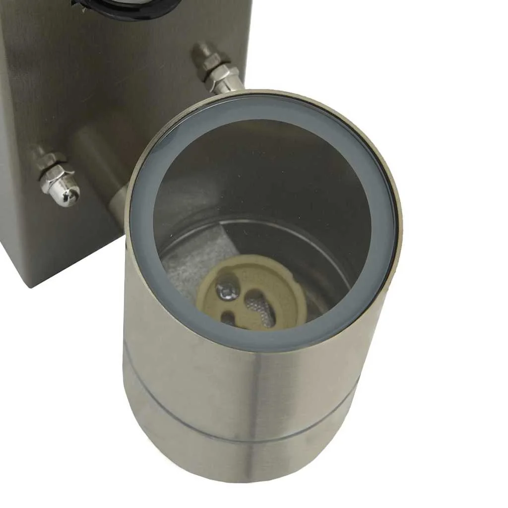 Exteriérové nástenné svietidlo Strieborná 6,5 x 10,5 x 16 cm