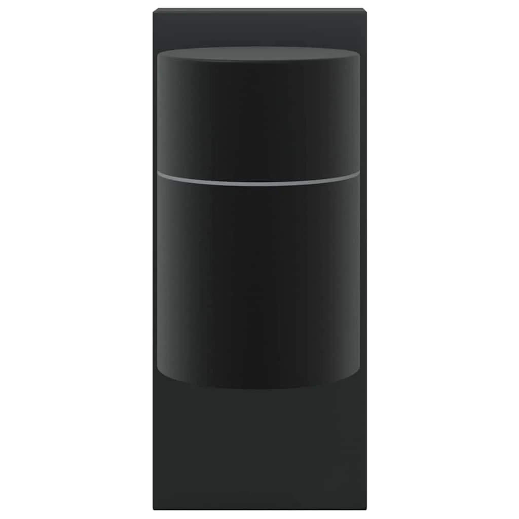 Exteriérové nástenné svietidlo 2 pcs Čierna 6,5 x 10,5 x 16 cm