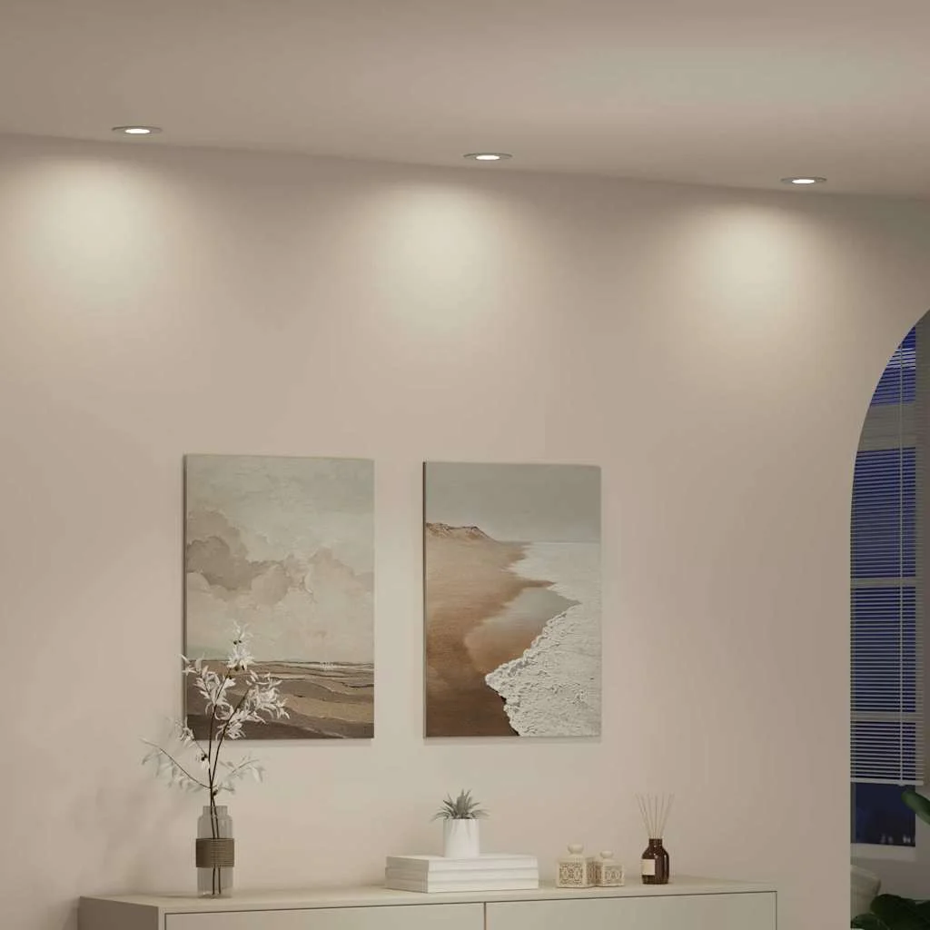 Bodové svetlo 24 pcs Biela 9 x 9 x 2 cm Hliník