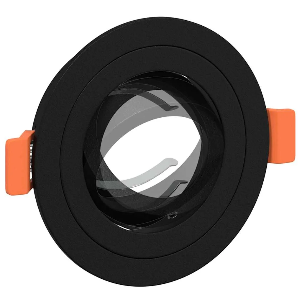 Bodové svetlo 6 pcs Čierna 9 x 9 x 2 cm Hliník