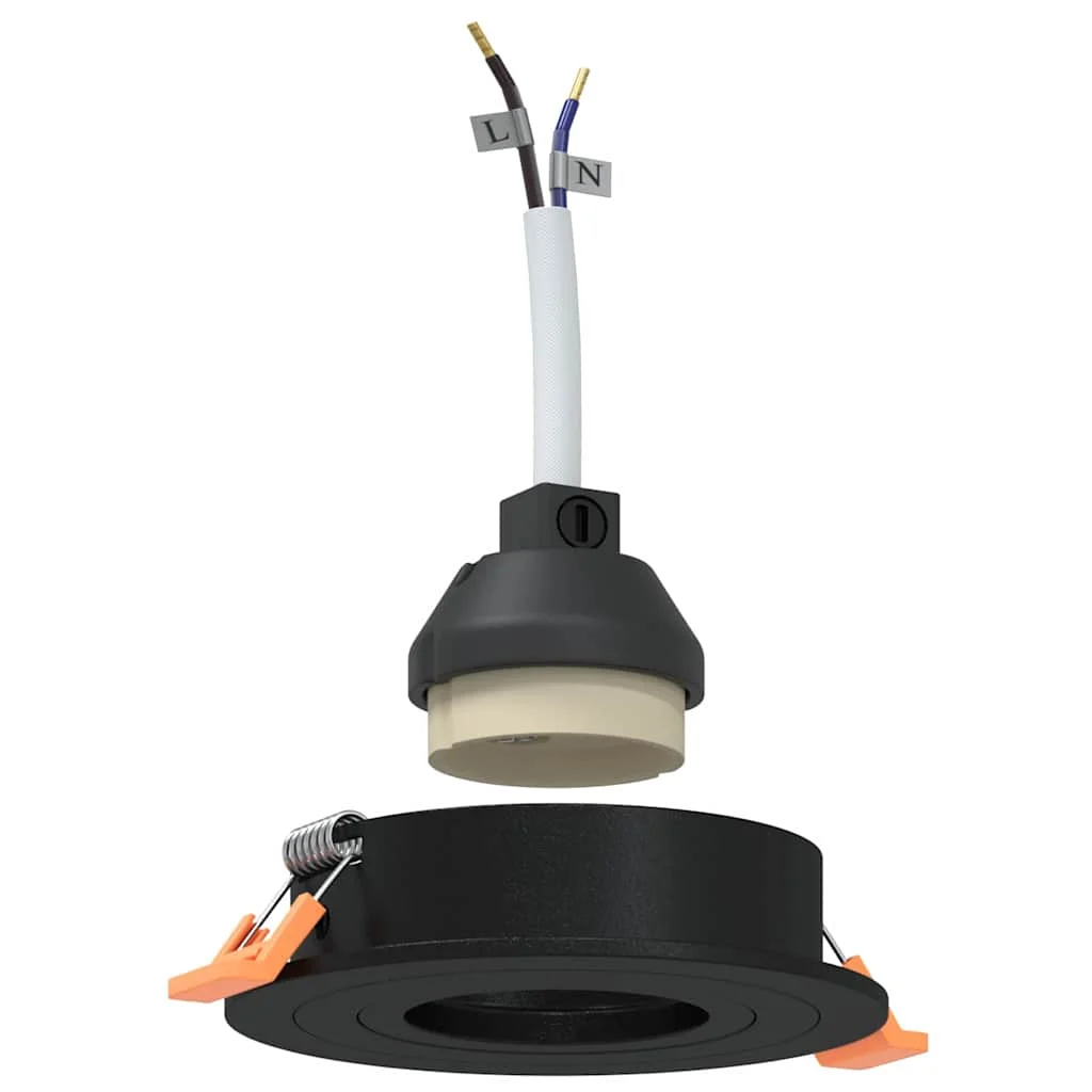 Bodové svetlo 24 pcs Čierna 9 x 9 x 2 cm Hliník