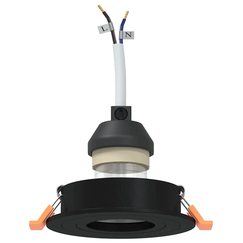 Bodové svetlo 24 pcs Čierna 9 x 9 x 2 cm Hliník