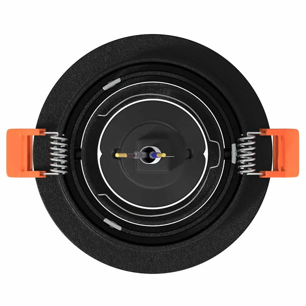 Bodové svetlo 24 pcs Čierna 9 x 9 x 2 cm Hliník