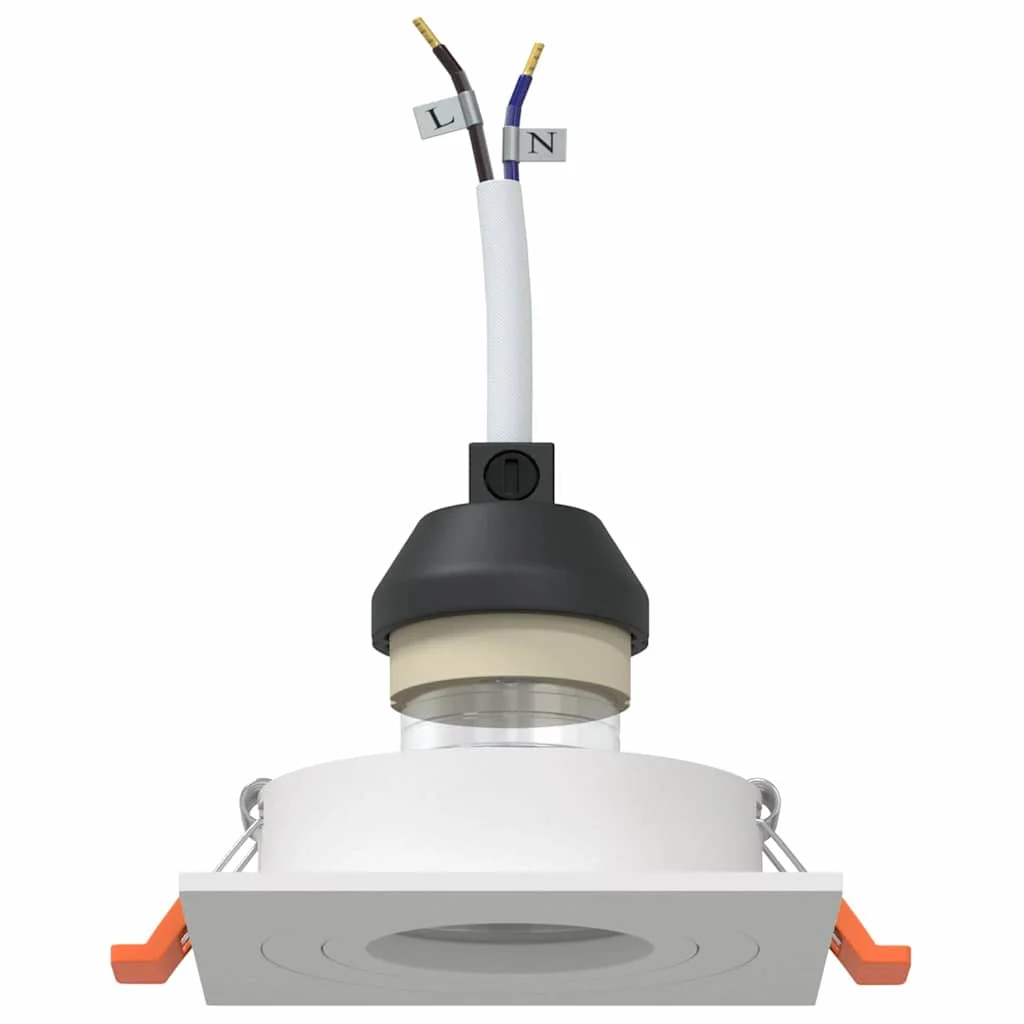 Bodové svetlo 12 pcs Biela 9 x 9 x 2 cm Hliník