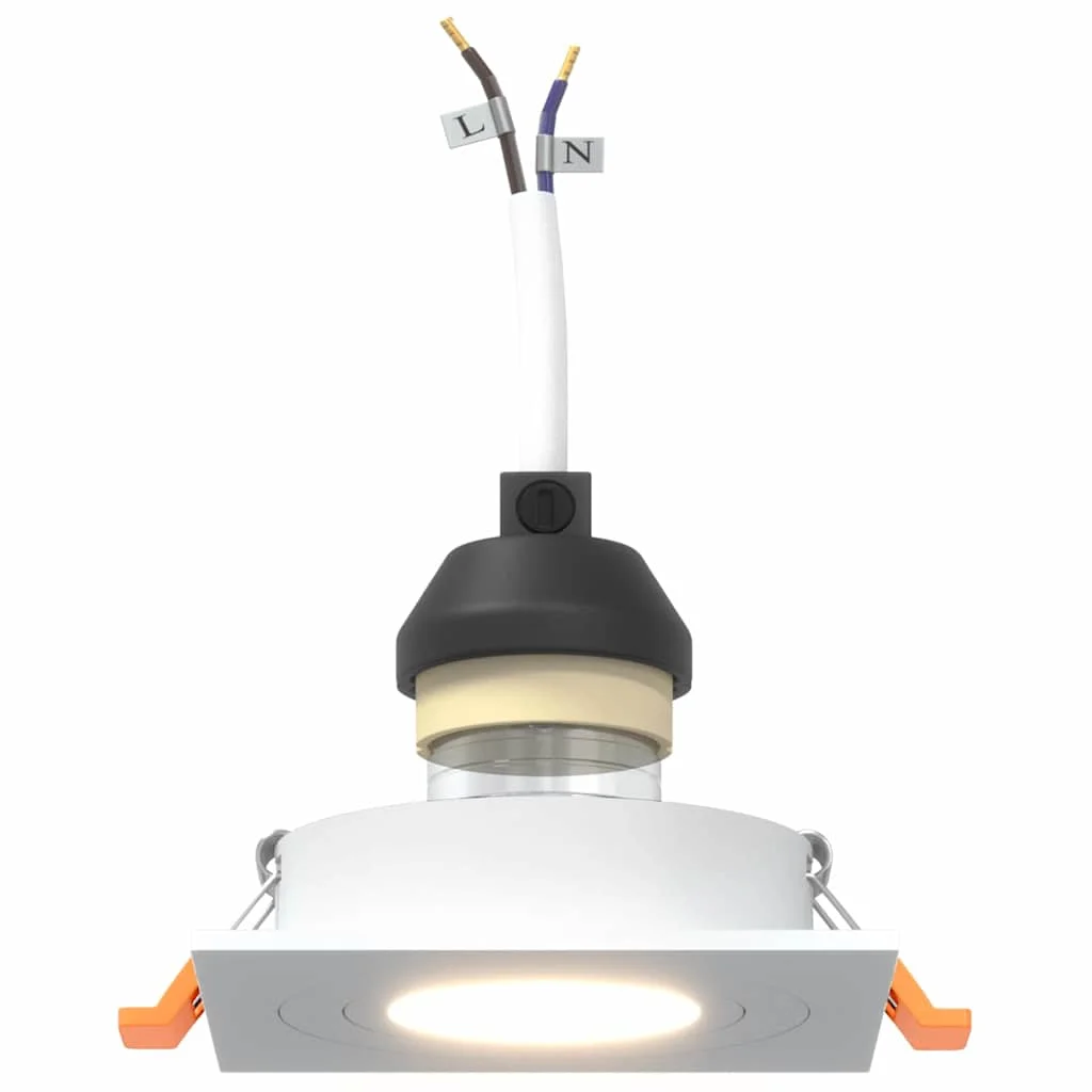 Bodové svetlo 12 pcs Biela 9 x 9 x 2 cm Hliník