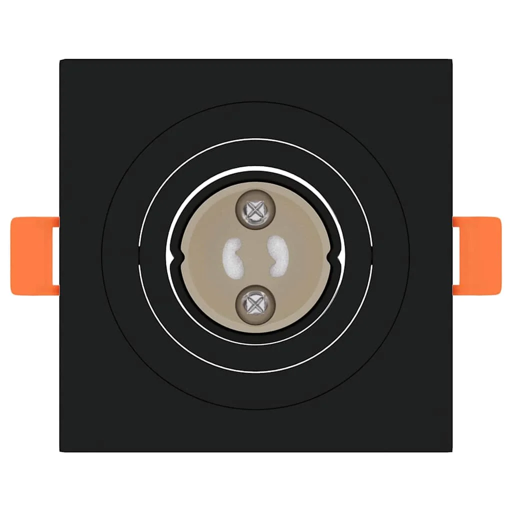 Bodové svetlo 6 pcs Čierna 9 x 9 x 2 cm Hliník