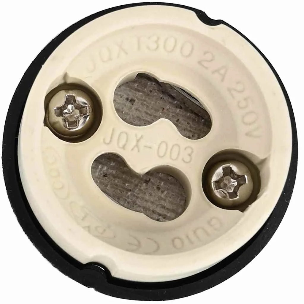 Bodové svetlo 6 pcs Čierna 9 x 9 x 2 cm Hliník