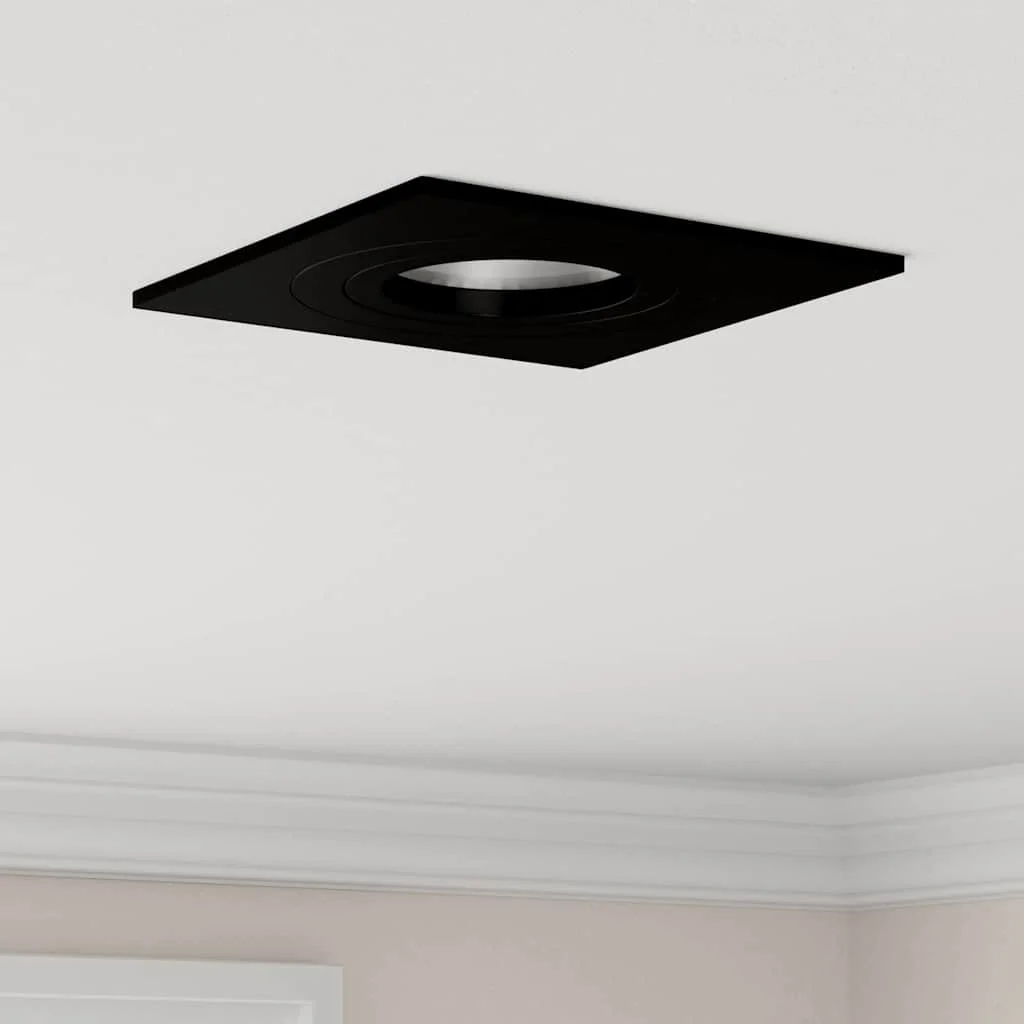 Bodové svetlo 6 pcs Čierna 9 x 9 x 2 cm Hliník