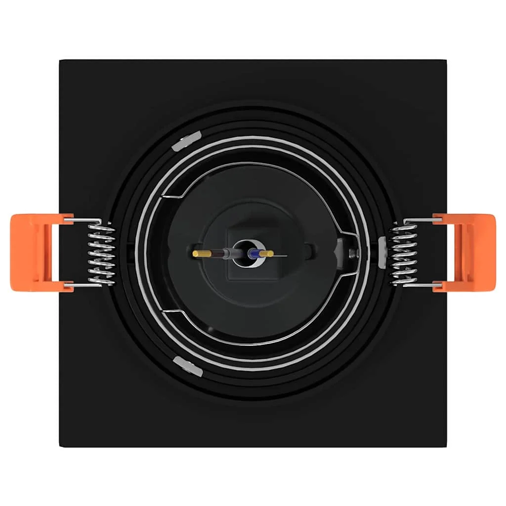 Bodové svetlo 12 pcs Čierna 9 x 9 x 2 cm Hliník