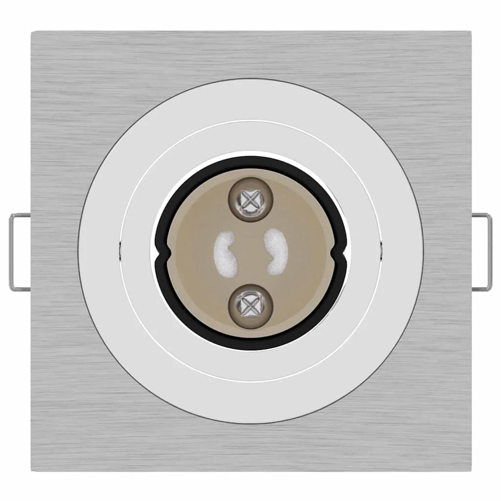 Bodové svetlo 24 pcs Strieborná 9 x 9 x 2 cm Hliník