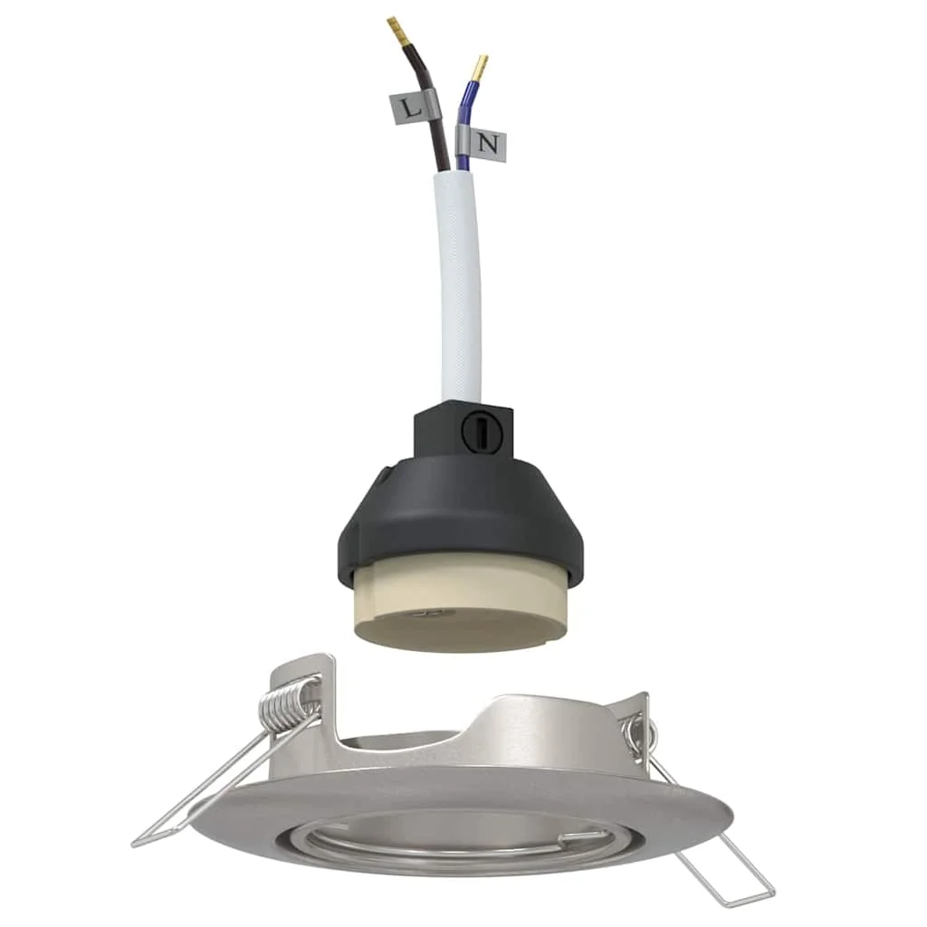 Bodové svetlo 12 pcs Strieborná 9 x 9 x 2.5 cm Kov