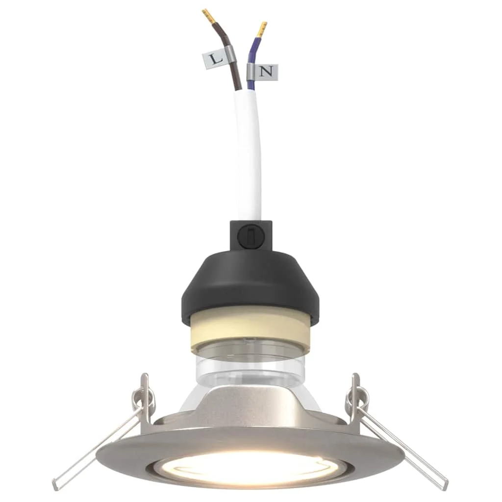 Bodové svetlo 12 pcs Strieborná 9 x 9 x 2.5 cm Kov