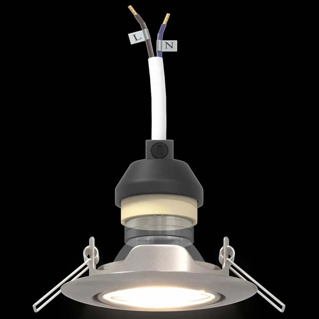 Bodové svetlo 24 pcs Strieborná 9 x 9 x 2.5 cm Kov