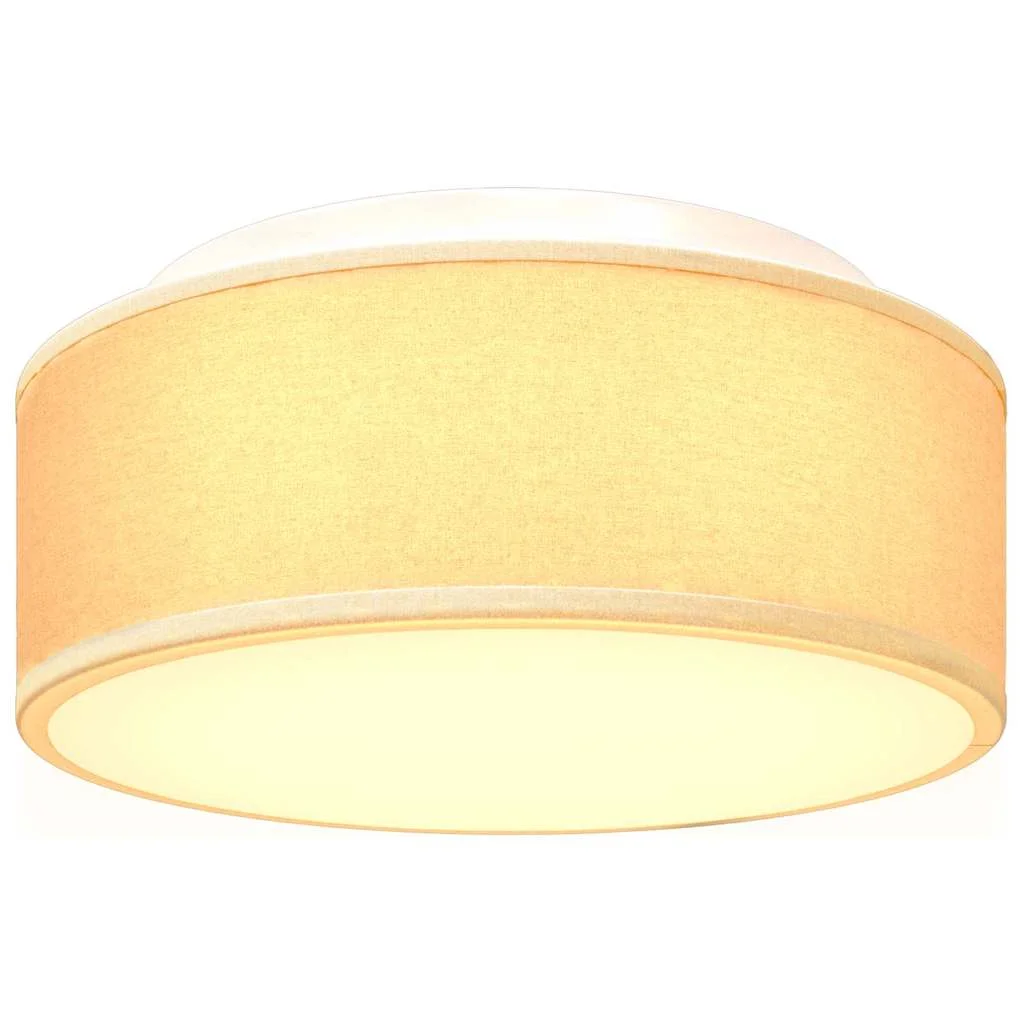 Stropná lampa Biela 30 x 13.5 cm látka