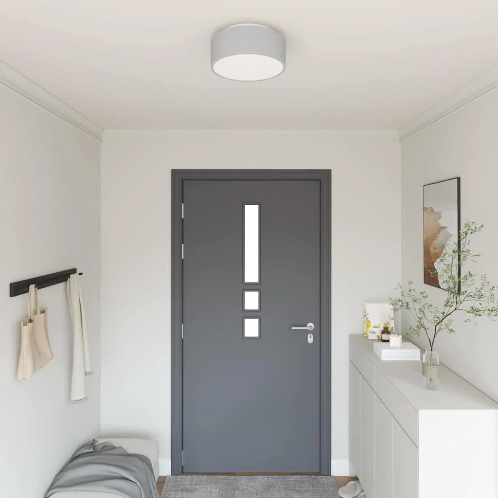 Stropná lampa Sivá 30 x 13.5 cm látka