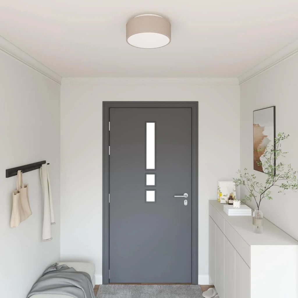 Stropná lampa Sivohnedá 30 x 13.5 cm látka